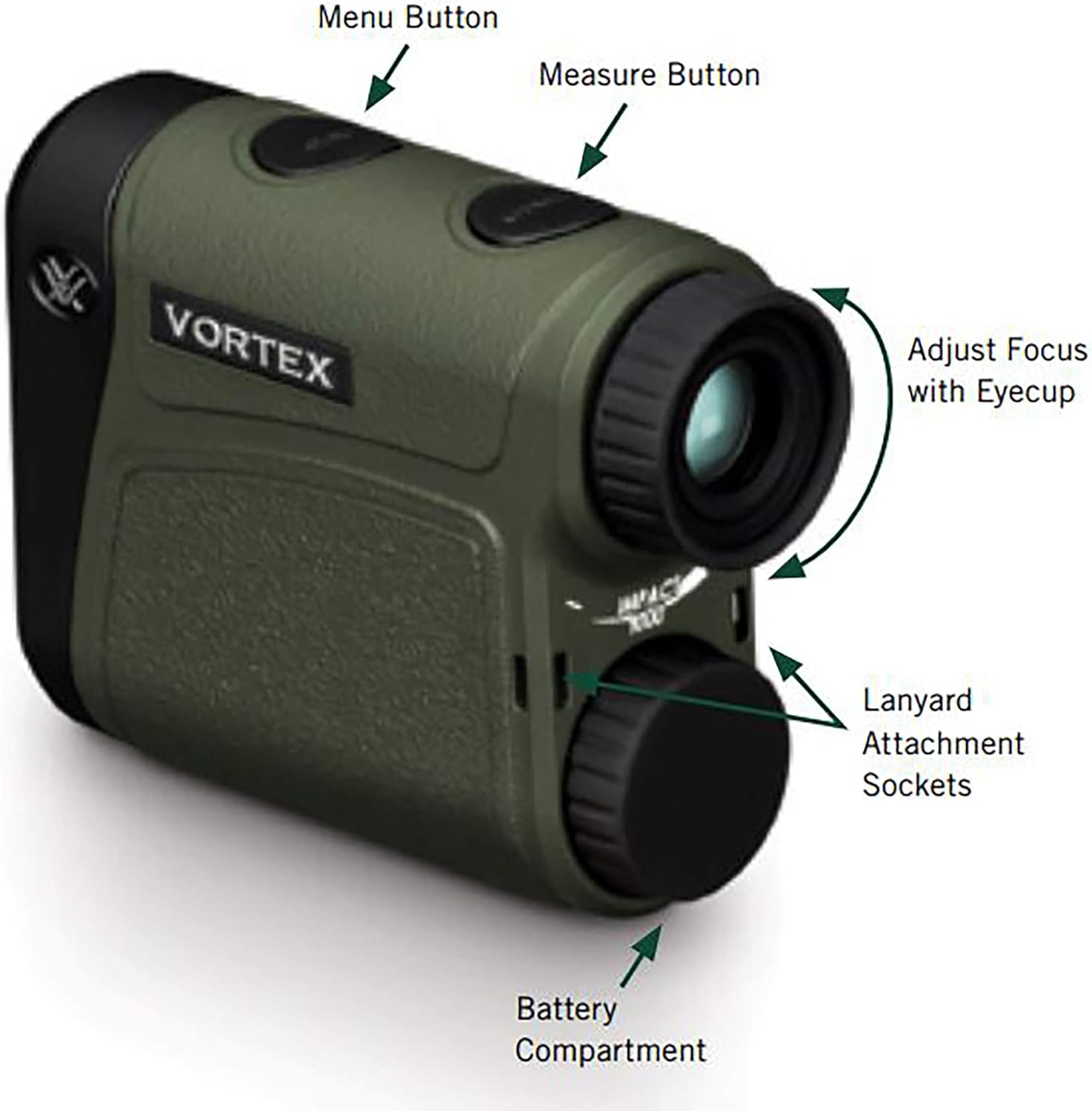 Vortex Optics Impact 1000 Yard Laser Rangefinder : Sports & Outdoors