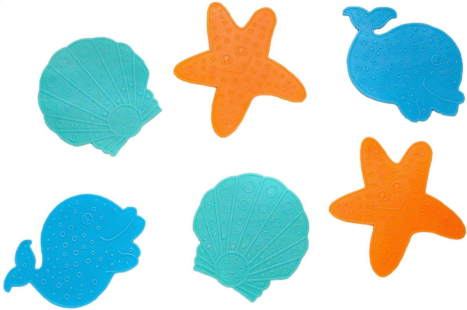 Clippasafe Mini Bath Mats Set (Pack of 6]