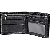 Polare Men's RFID Blocking Cowboy Genuine Natural Crazy Horse Leather Bifold Wallet