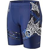 HUGE SPORTS Men's Rash Guard Swim Shorts Compression Swimming Jammer Cool Dry Active Swimsuit Workout Shorts Sports Tights