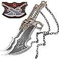 Wuton Blades of Chaos Real Full Metal,21inch Stainless Steel,1:1 Replica from The Game Weapon Prop