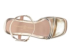 Chinese Laundry Women's Avianna Sandal, Gold, 7.5