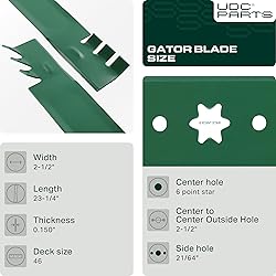 UDC Parts Gator Mulching Blades 742-04290-X 46 Inch
