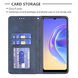 nincyee Flip Case for Vivo V21E 4G,Rhombus Pattern