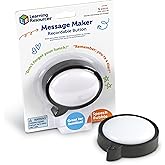 Learning Resources Message Maker Recordable Button Speech Bubble - SEL Toys, Conversation Skills, Voice Recorder Buttons for Classroom, Teacher Literacy Group, Gifts for Kids