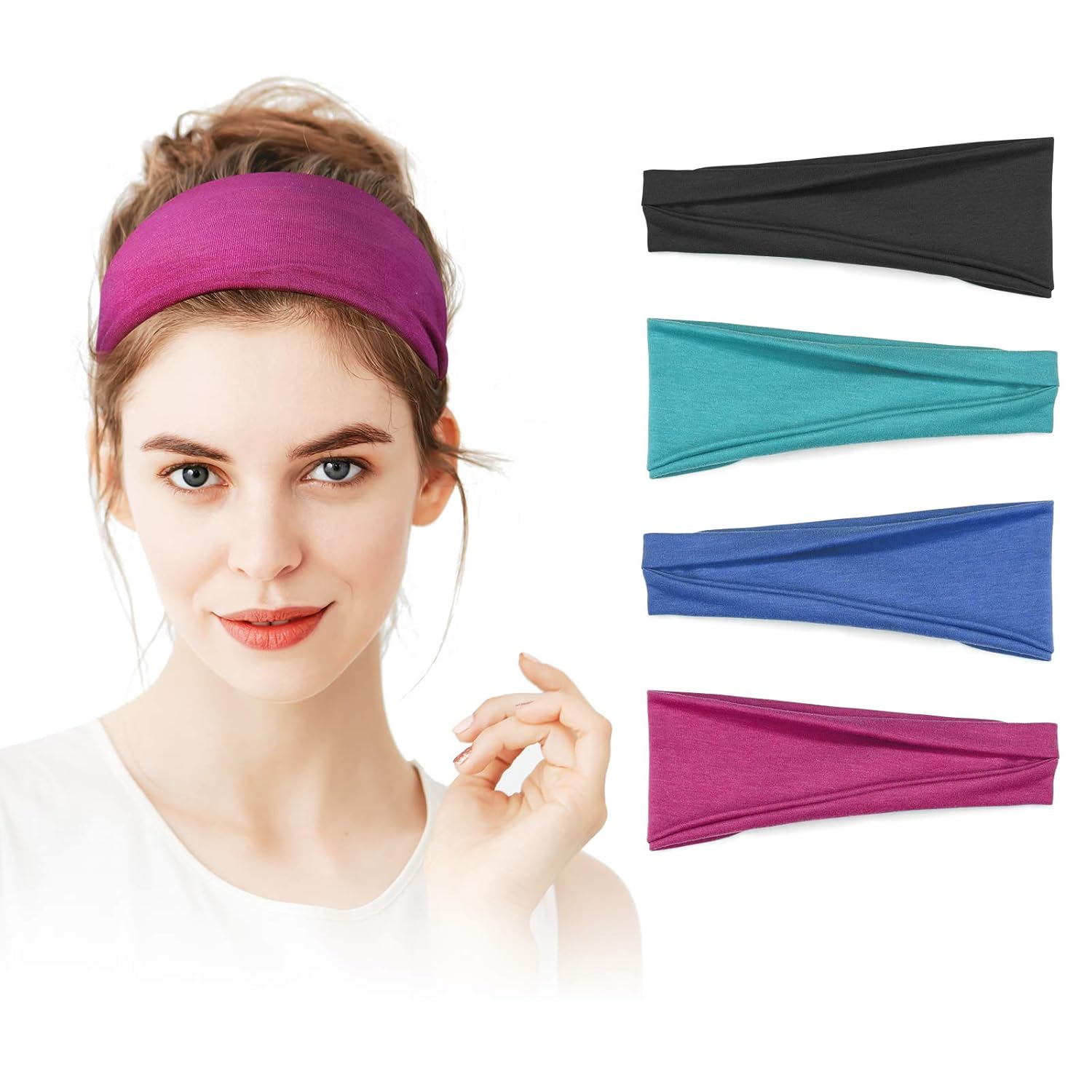 Non Slip Wide Hair Bands to Protect Ears for Nurses Doctors Workout