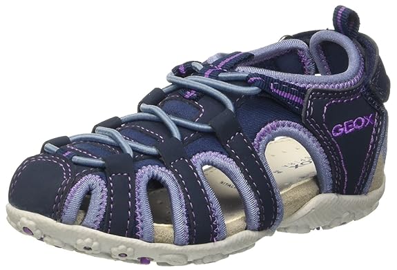 Geox Mädchen Jr Roxanne C Geschlossene Sandalen mit Keilabsatz