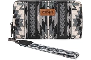 MONTANA WEST Wrangler Wallet Wristlet Aztec Clutch Long Purse Boho Credit Card Holder Wallet
