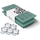 Ice Cube Tray – Small Silicone Molds with Lids, BPA-Free and Flexible for Cocktails and Beverages – Set of 2