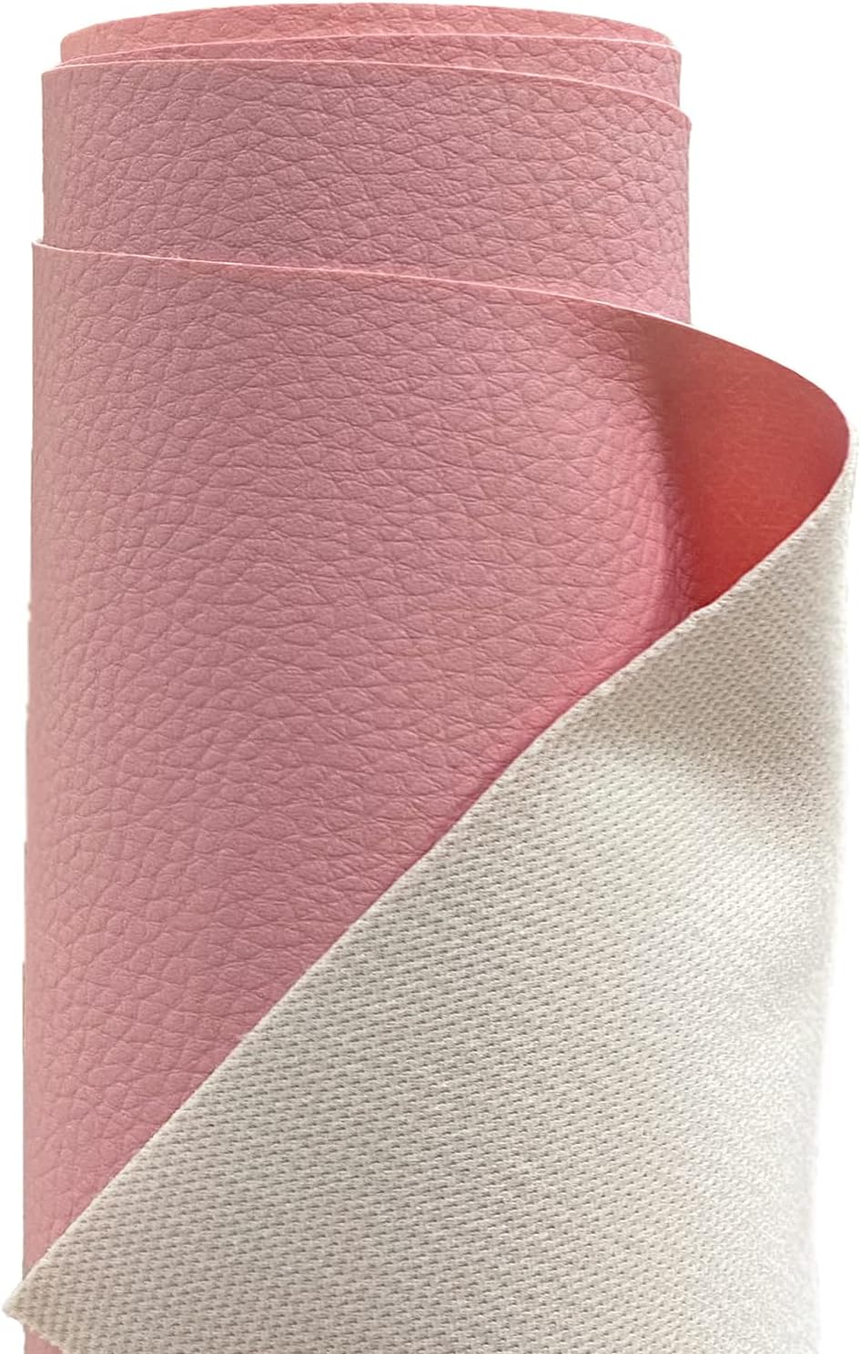 A-Express Grained Faux Leather Fabric 140cm x 200cm Light Pink