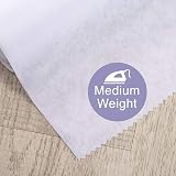 The Bead Shop Iron On Interfacing Medium Weight 90cm White 3m Fusible Non-Woven view 3