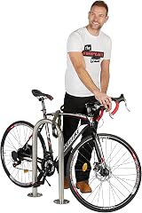 The Workplace Depot Galvanised Steel Cycle Stand Bike Hoop Freestanding Bicycle view 3