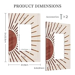 Wpshijia Mid Century Boho Sun Single Rocker Light
