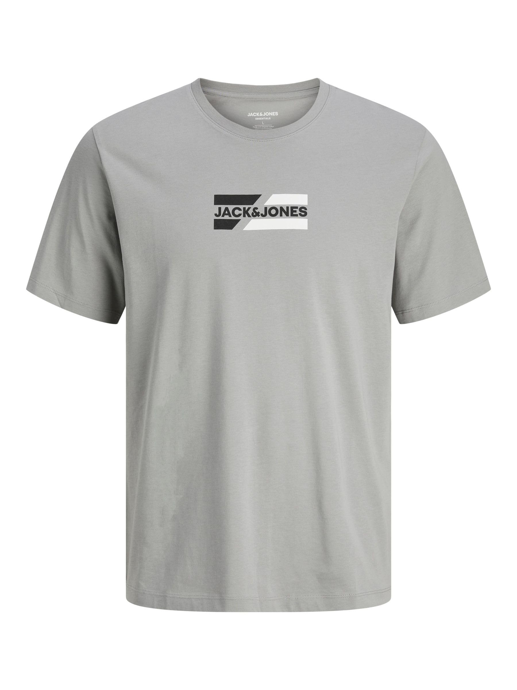 JACK & JONES Herren Jjecorp Logo Tee Crew Neck Noos T shirt, Navy Blazer, XL EU 7