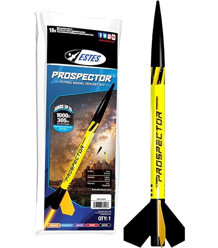 Fusée à Maquette Estes Red Nova – Niveau 2, Hauteur 54,9 Cm, Altitude 243,8 M, Moteurs D12-5/D12-7, Palmes En Bois – Kit Modélisme Dès 14 Ans