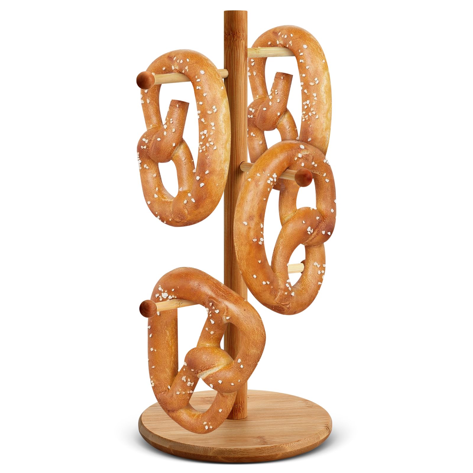 Pretzel Holder Stand And Donut Display Stand Set – Includes