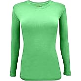 Natural Uniforms Women's Under Scrub Tee Crew Neck Long Sleeve T-Shirt