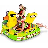 WOW Sports Ducky Towable Deck Tube | 510-850 lb capacity; for boating; youth &amp; adults.