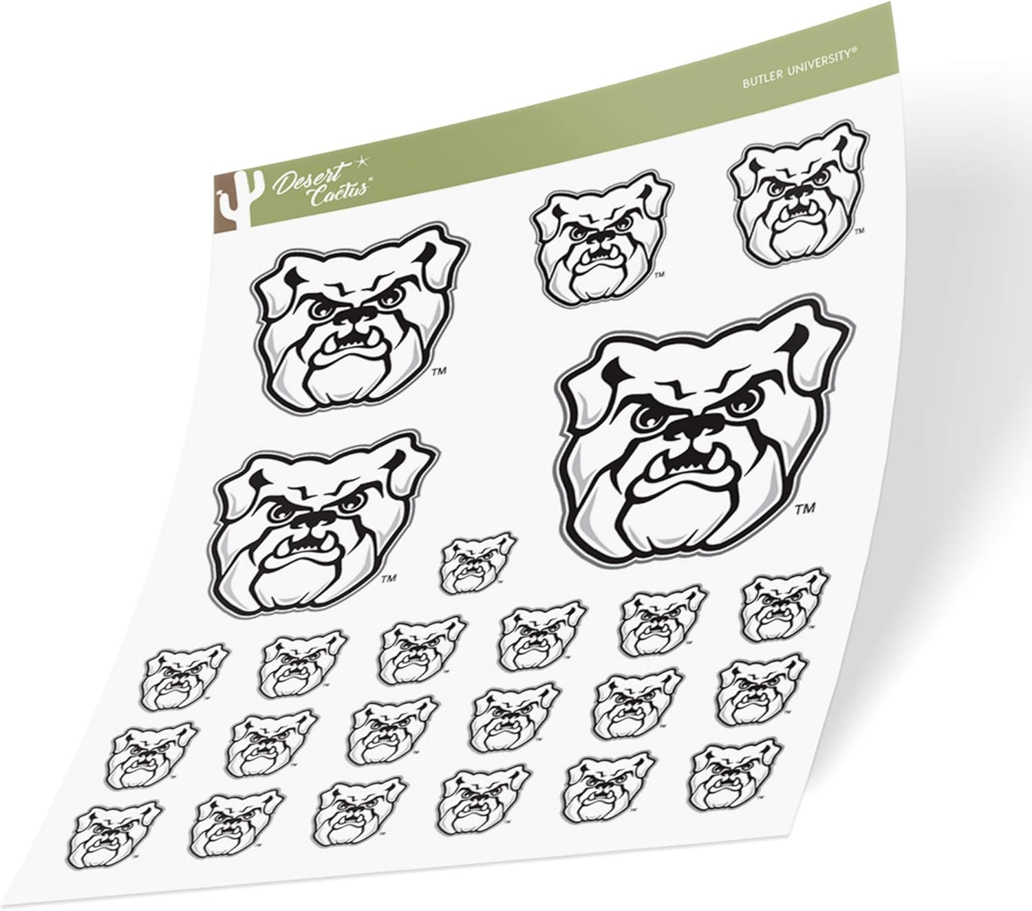 Butler University Bulldogs NCAA Sticker Vinyl Decal Laptop Water Bottle Car Scrapbook (Sheet Type 3-1)