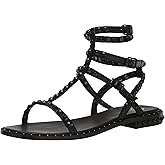 Ash Play Bis Tonal-Studded Flat Sandal for Women, Chic Open-Toe Design, Comfortable Footbed, Durable Sole, Ideal for Casual Outfits