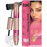 EMEDA Lash Cluster Glue, Lash Bond and Seal Waterproof, 2-in-1 Eyelash Glue | Strong Hold Bond and Seal Lash Glue with Black Bond &amp; Clear Seal for DIY Eyelash Clusters, Individual Lashes, Latex Free