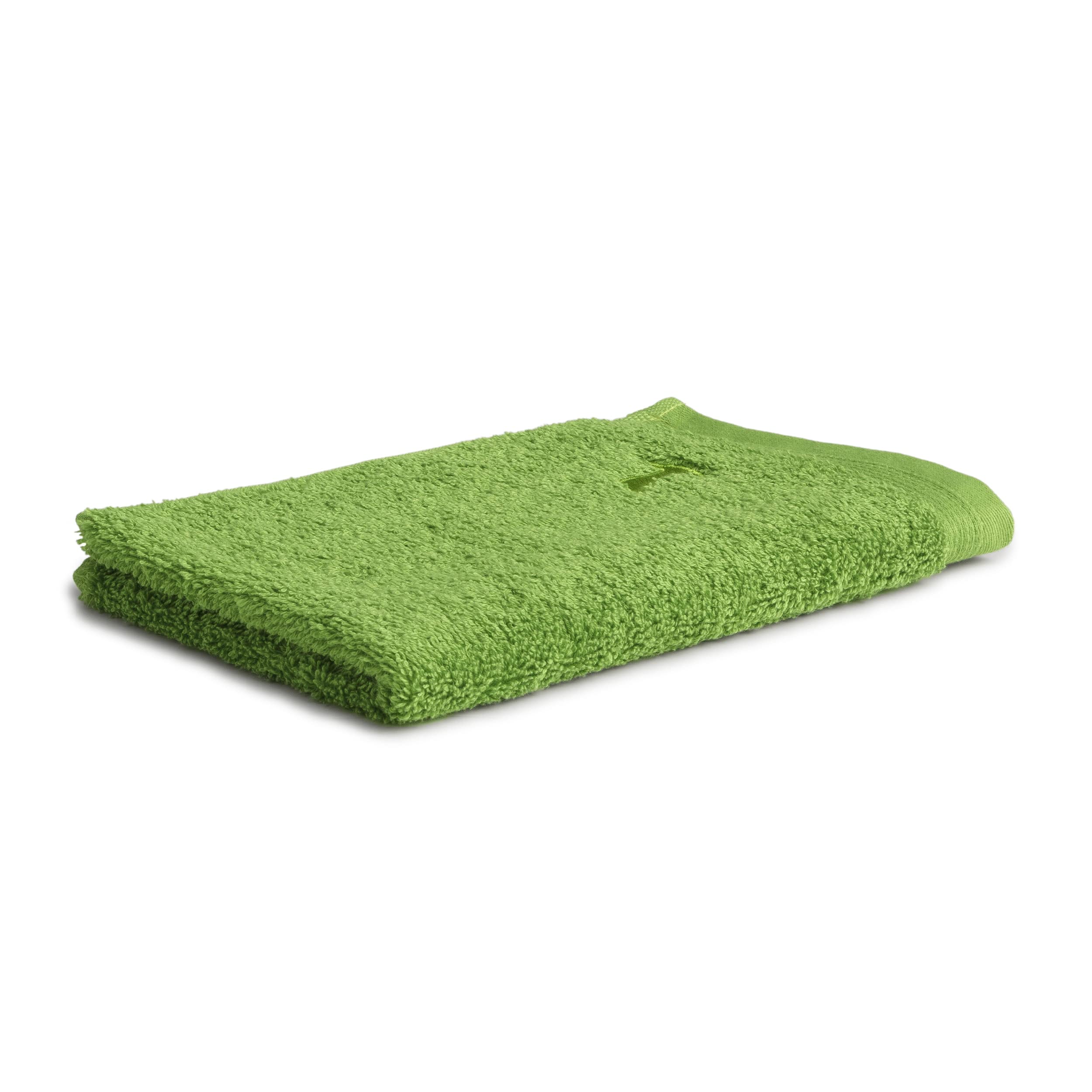 möve Superwuschel guest towel 30 x 50 cm made of 100% cotton, peridot