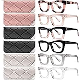 CCVOO 3.0 Reading Glasses for Women, Stylish Eyeglasses, Blue Light Readers for Women, Computer Eye Glasses, Cheaters