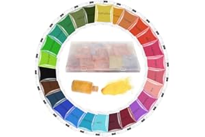 QCQHDU Tie Dye Powder, 26 Colors Dye Packets, Color Powder Packets Bright Fabric Dye, Tie Dye Party Supplies Suitable for Children and Adults（26Pack,10G Per Pack）