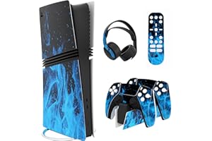 PlayVital Full Set Skin Stickers for ps5 Pro Console Digital & Disc, Vinyl Decal Wrap Accessories for ps5 Controller & Headse