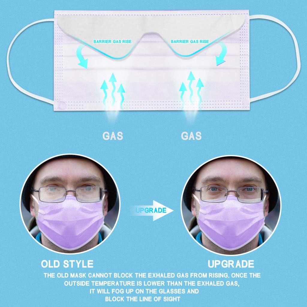 JSPOYOU 50PC Anti-fog Disposable Face 3-Ply Disposable Face at  Women’s Clothing store