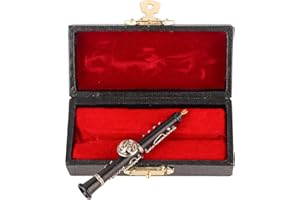 TOTITOM Women's Miniature Musical Instrument Lapel Pins Clarinet Oboe Shape Design Mini Pin Brooch Musical Instrument Craft Clothing Decoration Gift