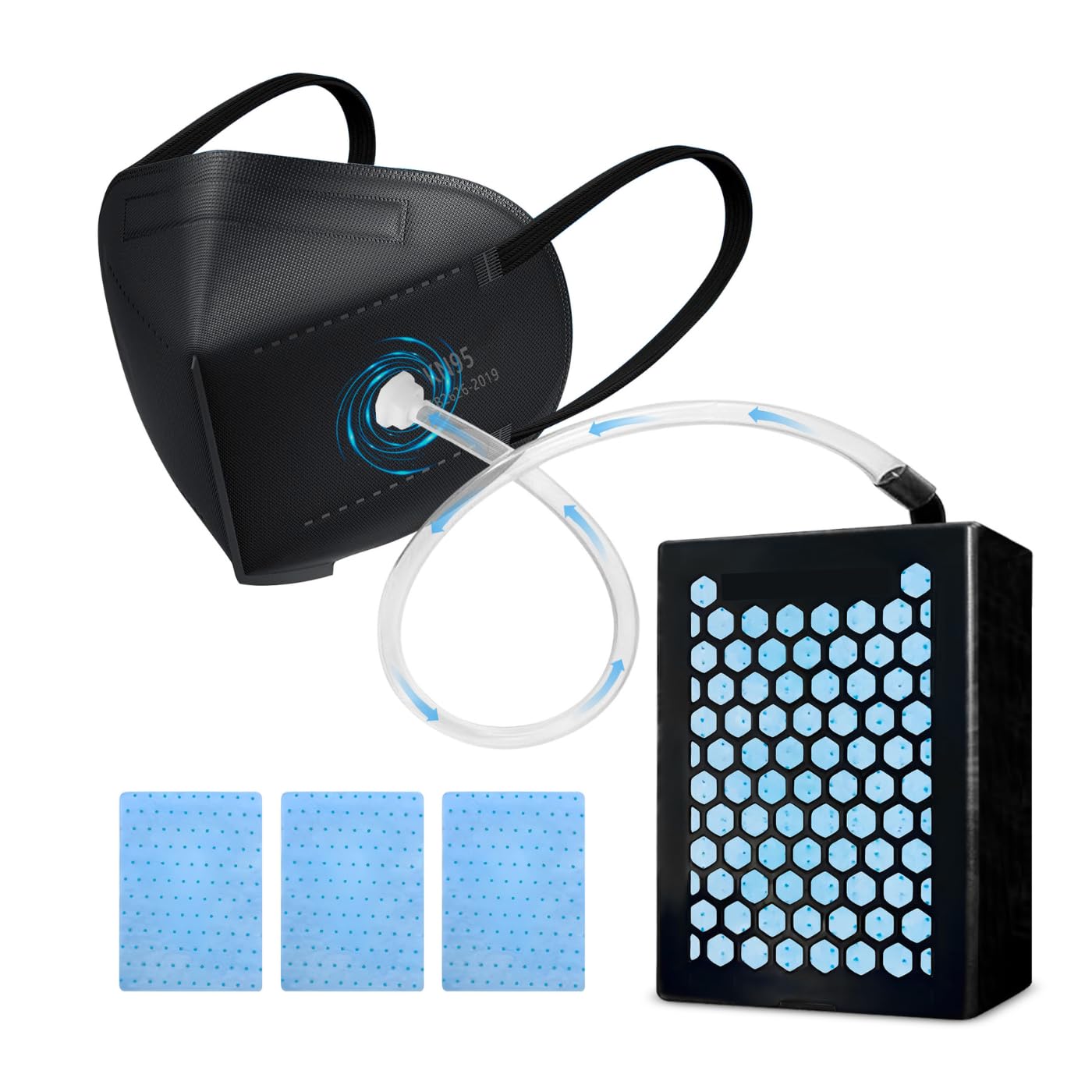 Photo 1 of OFG Fresh Air System, Reusable Respirator Delivers Filtered air to Any mask, Ideal for dust Work, Painting, Welding, Food Service, and Manufacturing