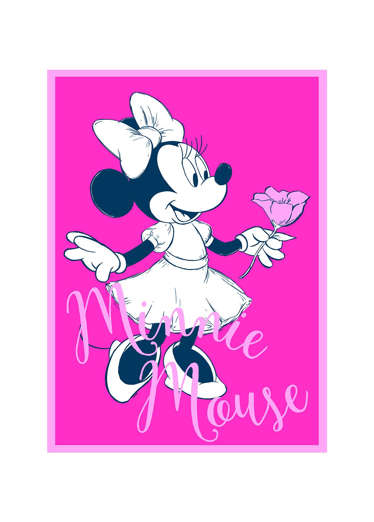 Komar Disney Wall Picture Minnie Mouse Girlie Children's Room Decoration Art Print Size 50 x 70 cm (Width x Height) without Frame WB048-50 x 70 cm