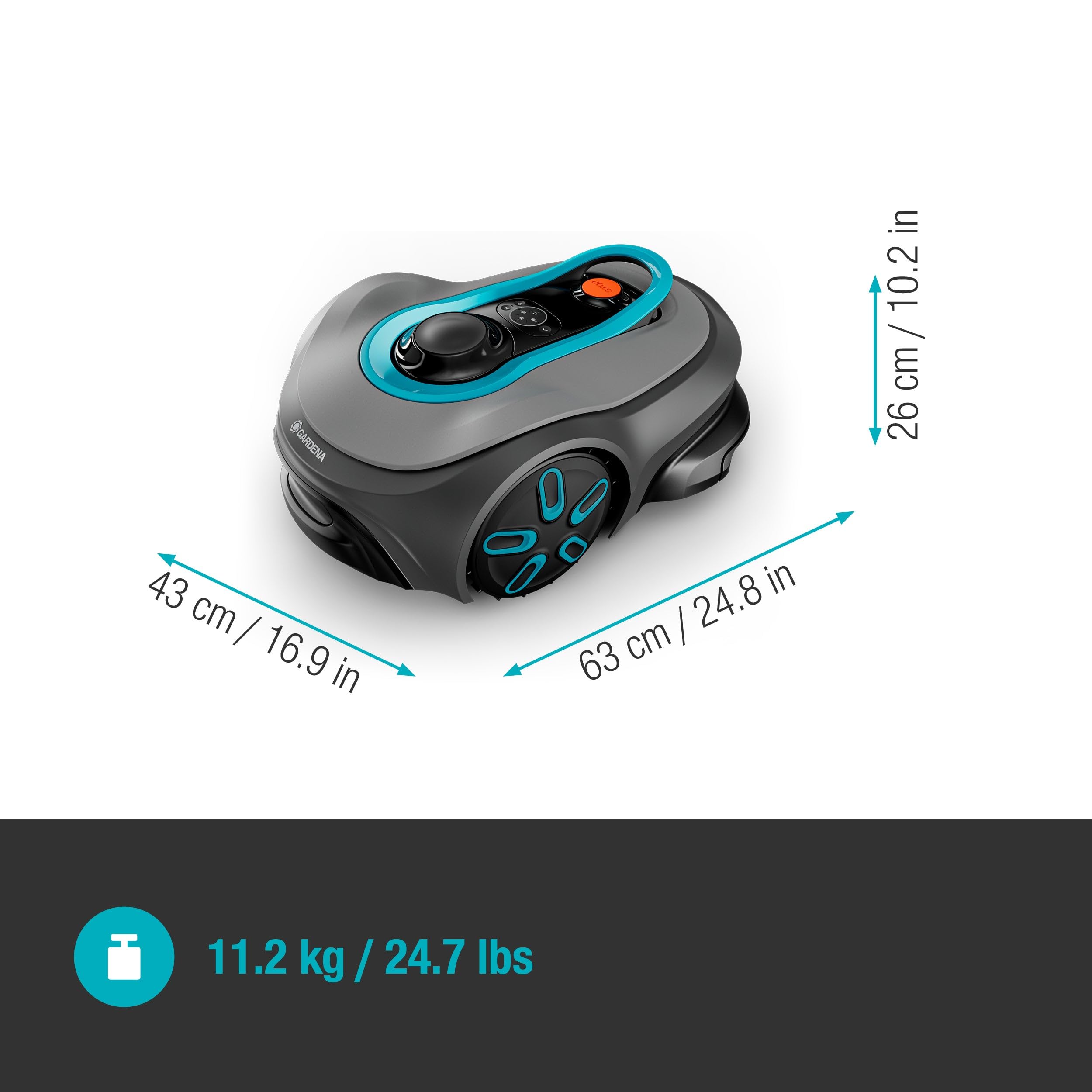 Gardena smart SILENO Free Set 600 m² Mähroboter, kabellos, für Rasenflächen bis 600 m², LONA Intelligence, ohne Begrenzungskabel, leiser Betrieb, intelligenter Mäher mit App Steuerung (19921-20) 8