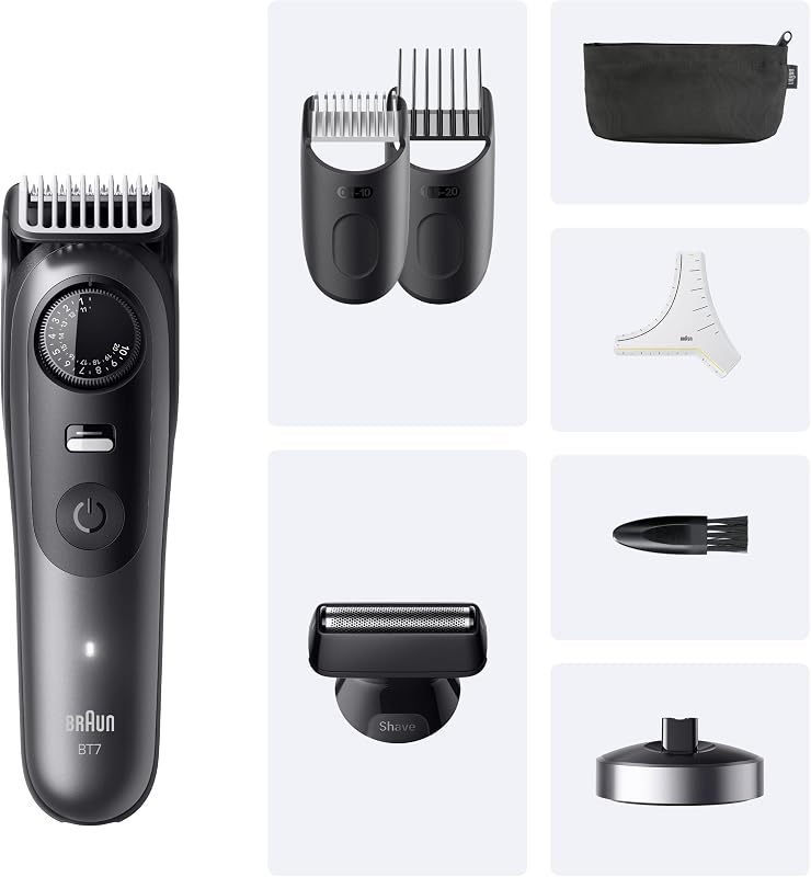 Recortadora de Barba Hombre Series 7, BT7535, Gris