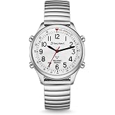 Hearkent Women's Atomic Talking Watch,Loud and Clear English Announce-2004L | Ladies Wrist Watch for Senior/Blind/Visually Imparied,Exquisite and Stylish Gift