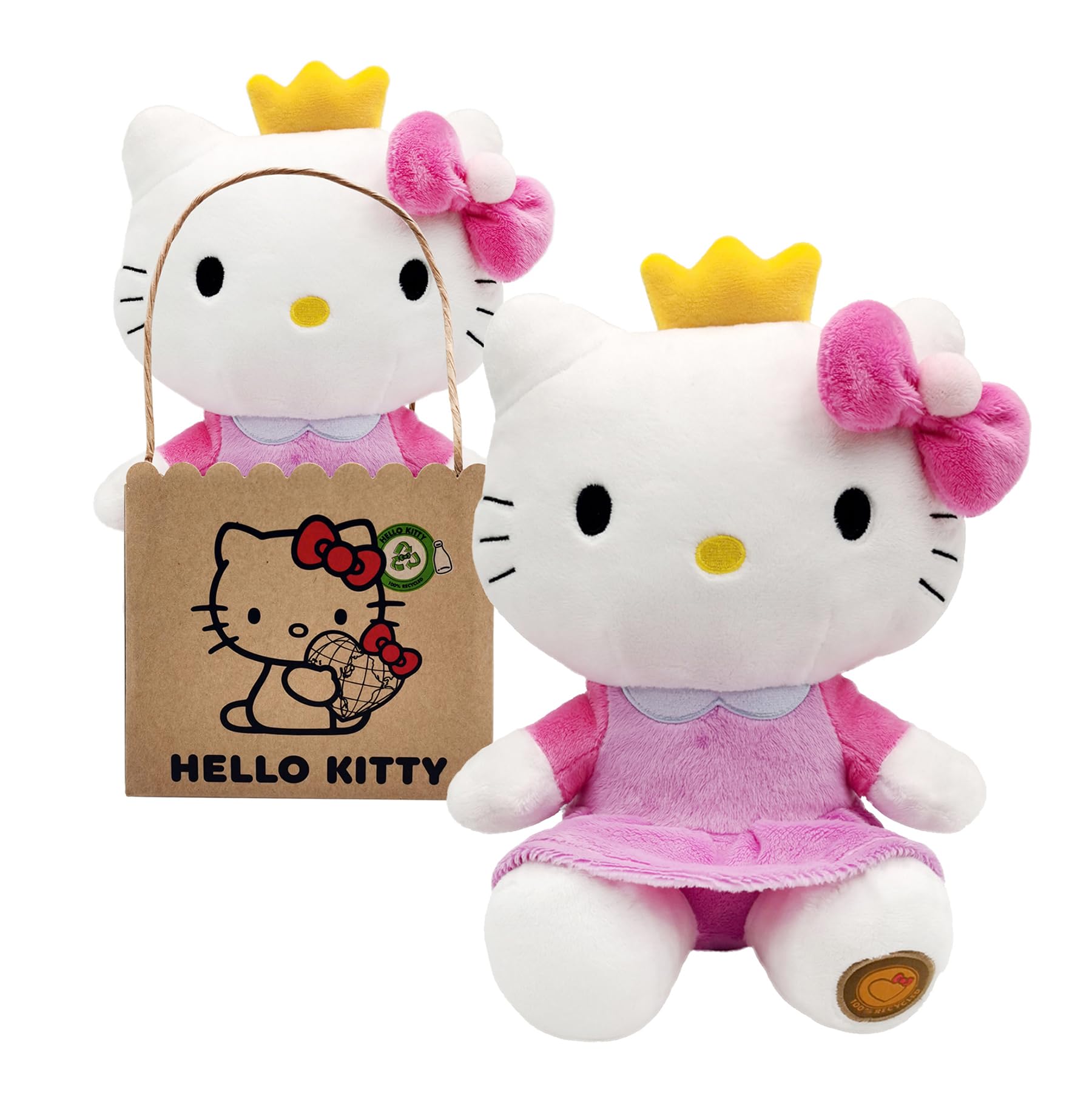 Joy Toy 20614 Hello Kitty Princess Eco Plush 24 cm Multi-Coloured