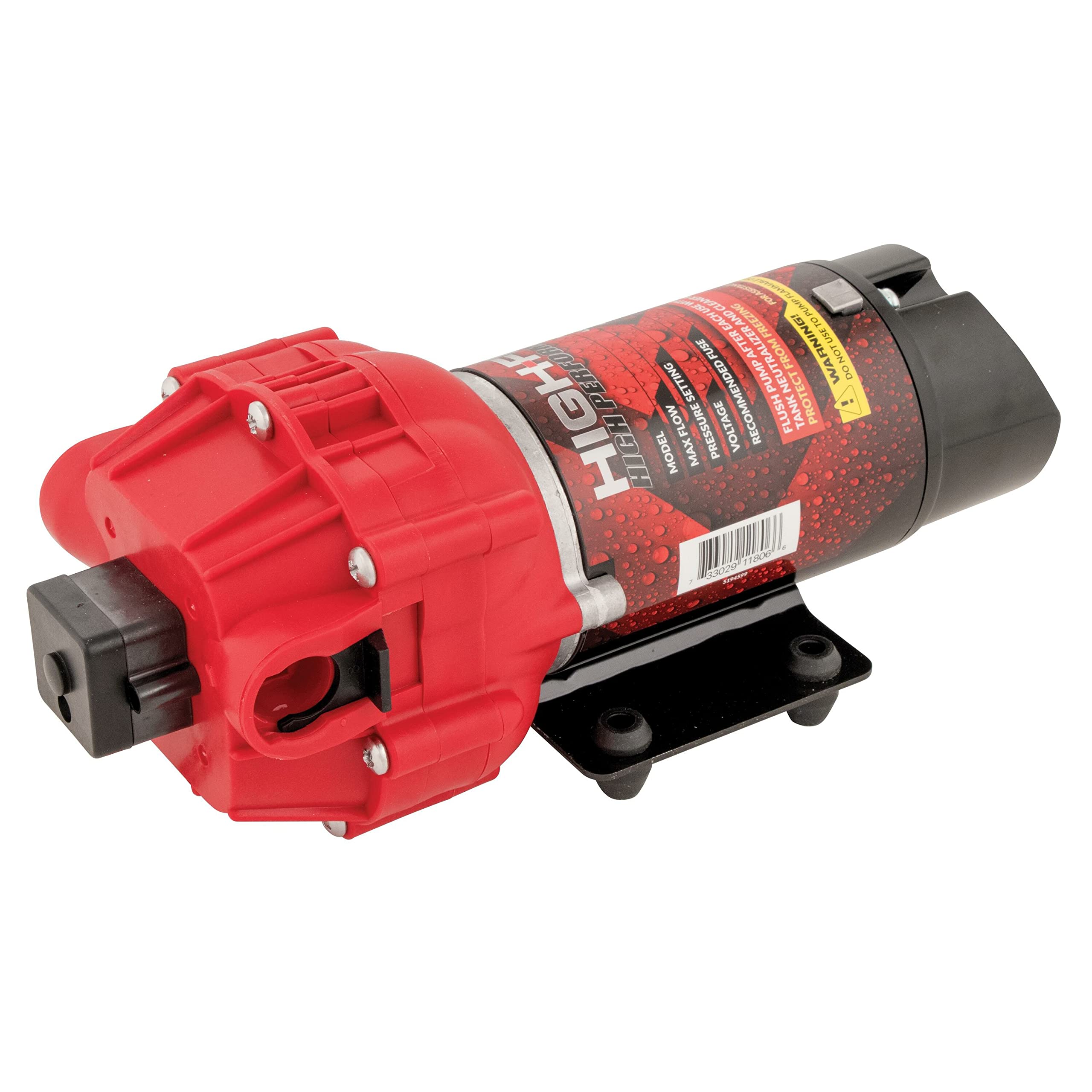 Photo 1 of FIMCO 5151088 High Flo 12Volt Demand Diaphragm Pump (Upgrade), 4.5GPM, 60PSI, Can Use with Roundup