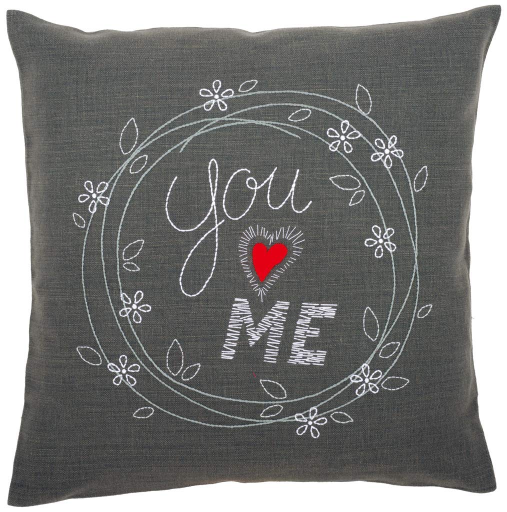 Vervaco Embroidery Kit: Cushion: You and Me, Acrylic NA, 40 x 40cm