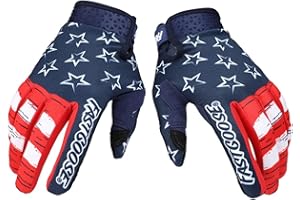 EXCEREY Star Motorcycle Bicycle Full Finger Off-Road Racing Gloves Outdoor Sports for Men Women & Mountaineering