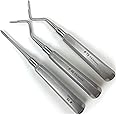 DEXA DENTAL Root Elevator Set – Luxating Periotome, Apical Molt Osteotome, Root Extraction Instruments, Professional Oral Implant Tools - 3 Pcs