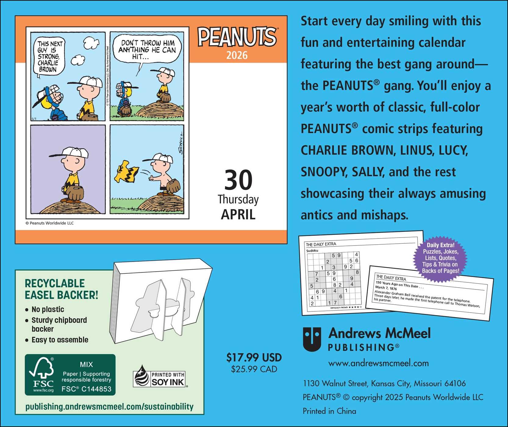 Peanuts® 2026 Day-to-Day Calendar Peanuts® 2026 Day-to-Day Calendar Calendar