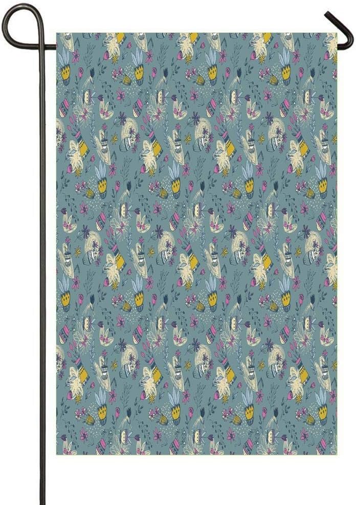 AMECAT - Bandera de jardín para exteriores, diseño colorido, decoración