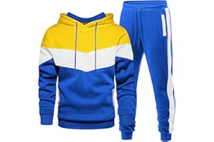 Riskrole Men's Hoodie Tracksuit 2 Pieces Set Athletic Casual Hooded Sweatshirt and Joggers Set Sweatsuit Outfits