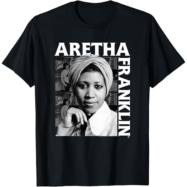 T-shirt Homme Aretha Franklin - Motown / Northern Soul - Funky Monkey - Noir (S à 3XL)