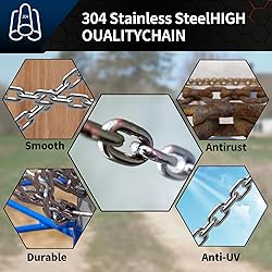 SUS304 Stainless Steel Chain Metal Chain Link Chain