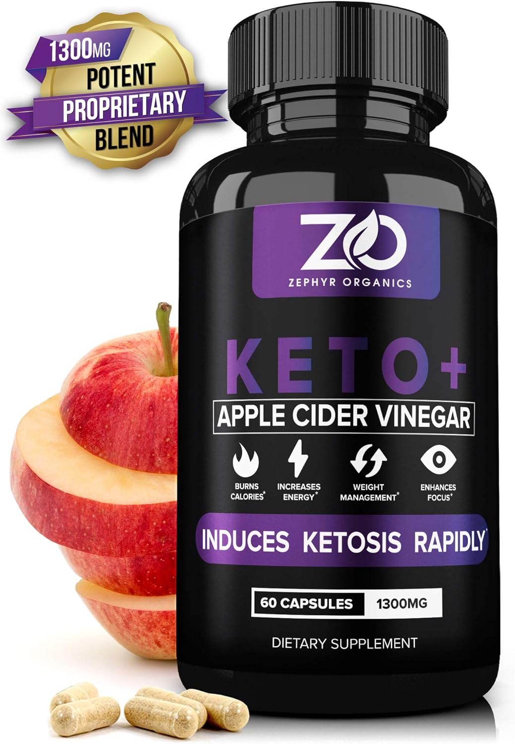 Keto Diet Pills + Apple Cider Vinegar Capsules with BHB