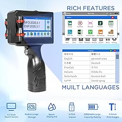 ZHONGMIN Handheld Inkjet Printer with 42ml