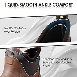 Kalkal Men's Deck Boots, Waterproof Fishing Rain