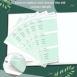 JUBTIC Hardcover Address Book with Alphabetical